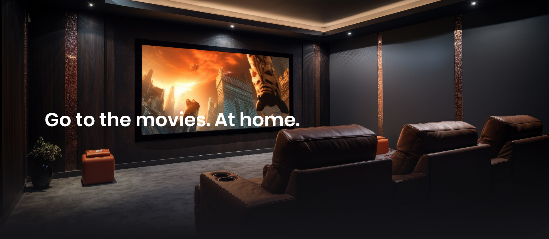 Cinema Set up with RGB Lighting